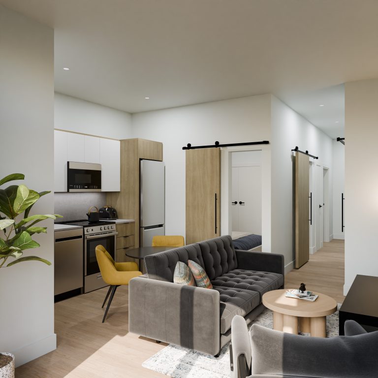  0009 Unit A12 Living Room