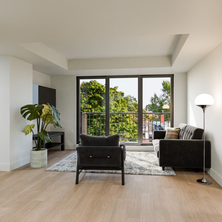  0013 Unit C1 Living Room